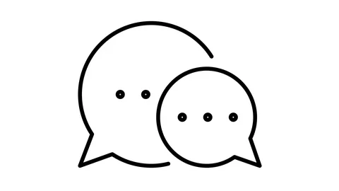 Line icon animation communication Stock Footage 103634310