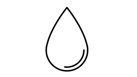 Line icon animation drop Stock Footage 103423539