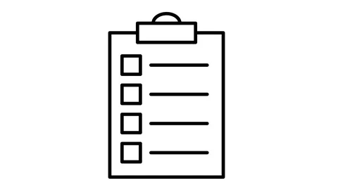 Line icon animation exercise book Stock Footage 103423815