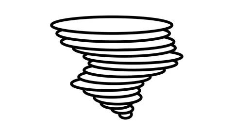 Line icon animation hurricane Stock Footage 103477155