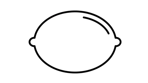 Line icon animation lemon Stock Footage 103733040