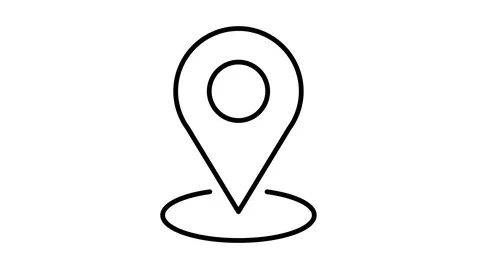 Line icon animation map pointer 스톡 동영상 103306683