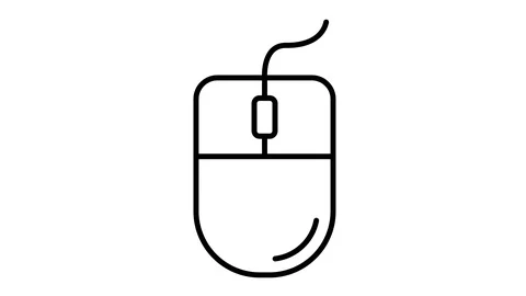 Line icon animation mouse Stock Footage 103429382