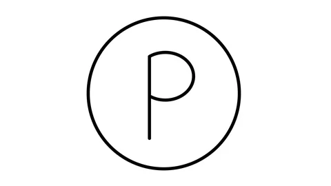 Line icon animation parking Stock Footage 103633441