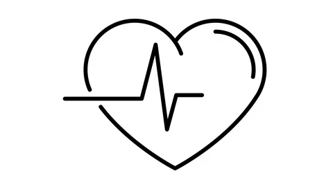 Line icon animation pulse Stock Footage 103424033