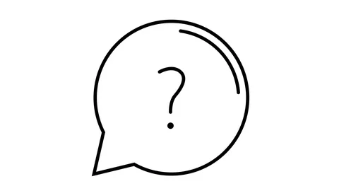 Line icon animation question Stock Footage 103321163