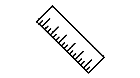Line icon animation ruler Stock Footage 103335030