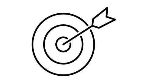 Line icon animation target Stock Footage 103428712