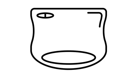 Line icon animation toaster Stock Footage 103435904