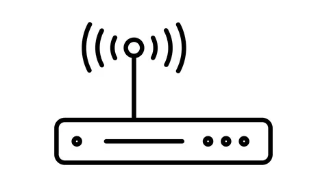 Line icon animation wireless Stock Footage 103429525
