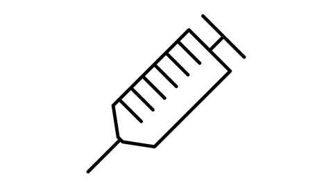 Line icon anmation injection Stock Footage 103423863