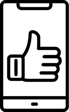 Like  Line Icon Design Stock Illustration