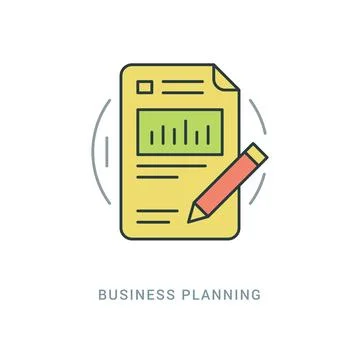 Line Icon Flat thin linear stroke vector illustration. Illustrazione stock