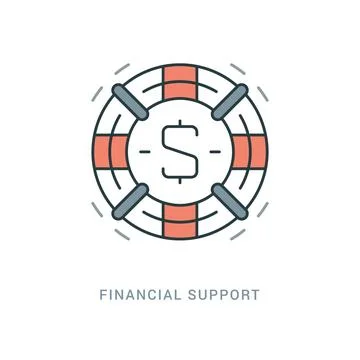 Line Icon Flat thin linear stroke vector illustration. Stock Illustration