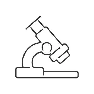 Line icon Medical Device Icon, Microscope Stock Illustration