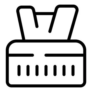 Line icon of a router providing a stable internet connection Stock Illustration