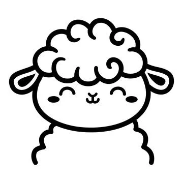 Line icon sheep. Vector Illustration on white background Stock Illustration