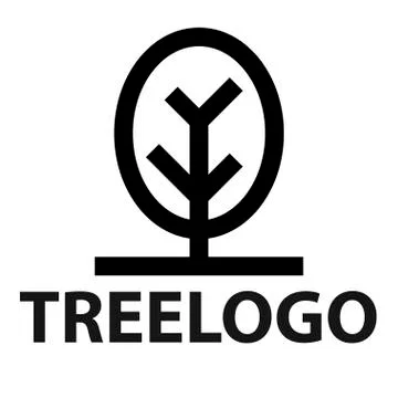 Line icon of tree Stock Illustration