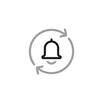 Line icons about notification. Interface elements. Vector illustration. イラスト素材