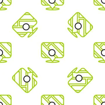 Line Infographic of city map navigation icon isolated seamless pattern on white 스톡 일러스트