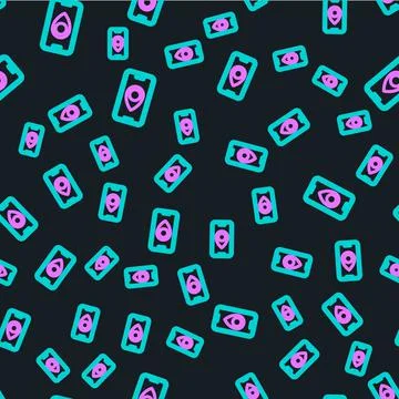 Line Infographic of city map navigation icon isolated seamless pattern on black 스톡 일러스트