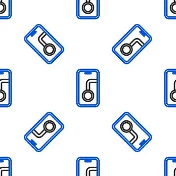 Line Infographic of city map navigation icon isolated seamless pattern on whi 스톡 일러스트