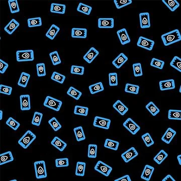 Line Infographic of city map navigation icon isolated seamless pattern on black 스톡 일러스트