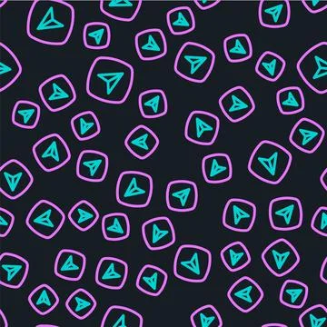 Line Infographic of city map navigation icon isolated seamless pattern on b.. 스톡 일러스트