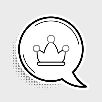 Line Jester hat with bells isolated on grey background. Clown icon. Amusement Stock Illustration