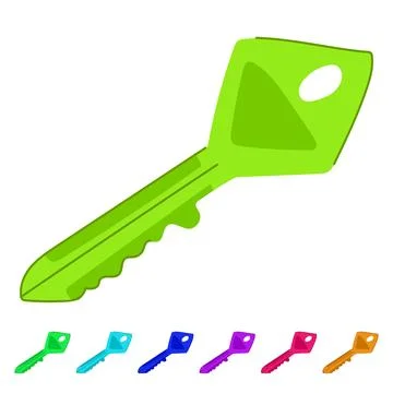 Line key vector cartoon graphic Stock Illustration