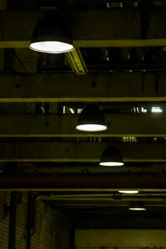 Line of lamps Stock Photos