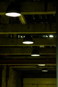 Line of lamps Stock Photos