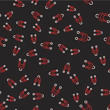 Line Leaf icon isolated seamless pattern on black background. Leaves sign. Fresh Stockillustratie