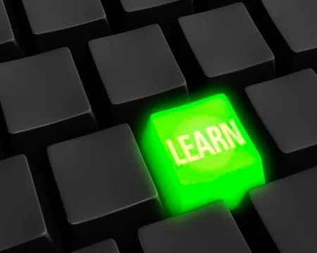 On-line learning Illustrazione stock