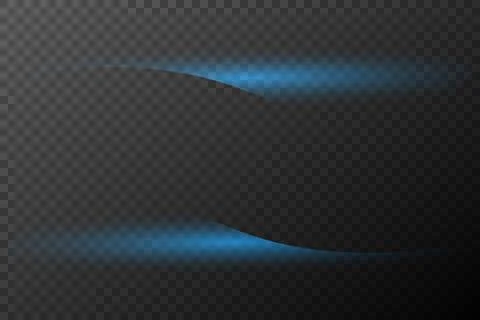 Line light effect, blue. Vector background, place for text, banner Illustrazione stock