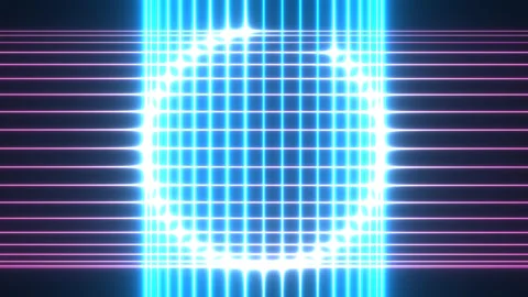 Line of Lights Appear to Form a Circle Then Vanish Stock Footage 139741097