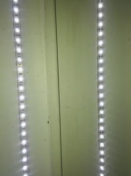 Line lights wallpaper with different elements Stock Photos