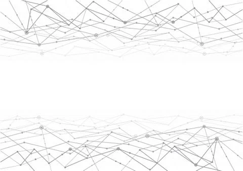 The line linked data network Stock Illustration
