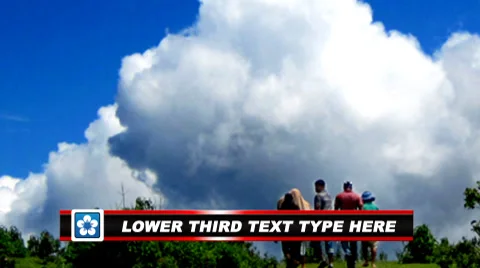 Line Lower Third Stock After Effects