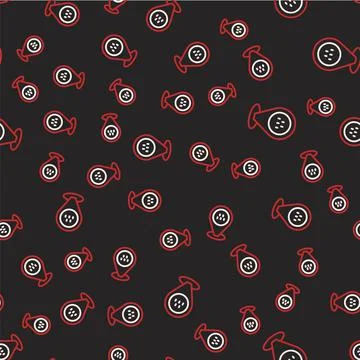 Line Map pointer with taxi car icon isolated seamless pattern on black backgr Illustrazione stock