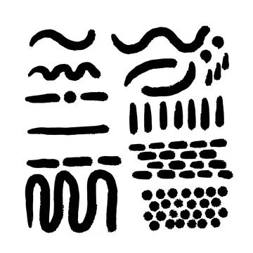 Line marker stroke underline. Marker highlight brush effect. Handwriting vect Illustrazione stock