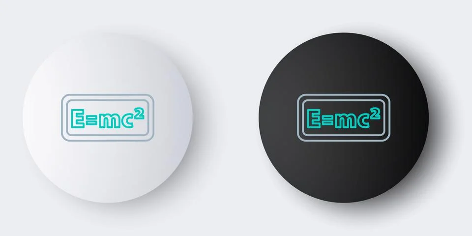 Line Math system of equation solution icon isolated on grey background. E equals 스톡 일러스트