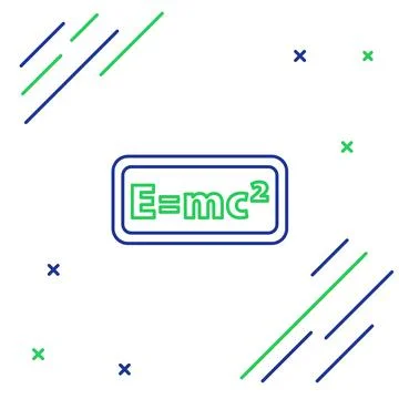 Line Math system of equation solution icon isolated on white background. E Stock Illustration