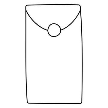 Line money envelope pattern Chinese Asian Luck Stock Illustration