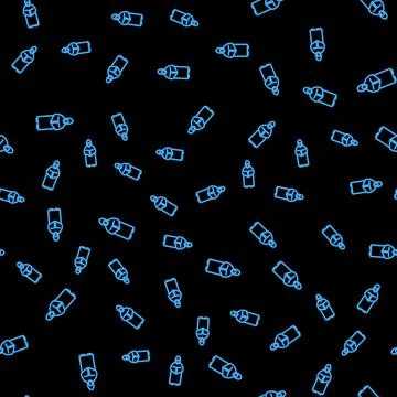 Line Monk icon isolated seamless pattern on black background. Vector Stock Illustration
