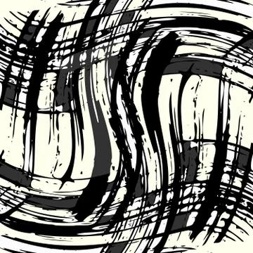 Line monochrome pattern in graffiti style 스톡 일러스트