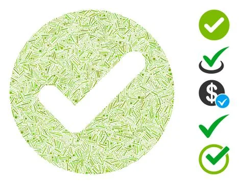 Line Mosaic Accept 스톡 일러스트