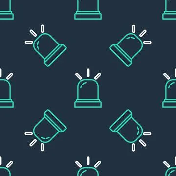 Line Motion sensor icon isolated seamless pattern on black background. Vector Stock Illustration