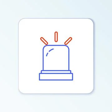 Line Motion sensor icon isolated on white background. Colorful outline concept Stock Illustration