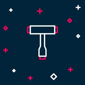 Line Multi-Function All-In-One portable skate tool T-tool for skateboard Stock Illustration